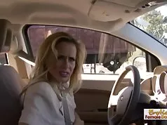 A broken down car is a good way to attract cock-hungry couga